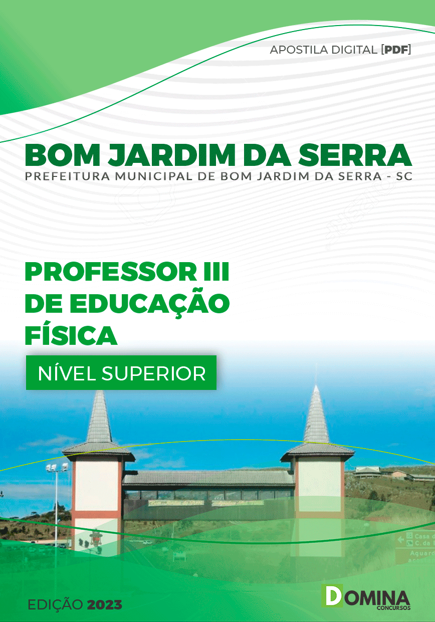 Pref Bom Jardim da Serra SC 2023 Professor de Educação Física