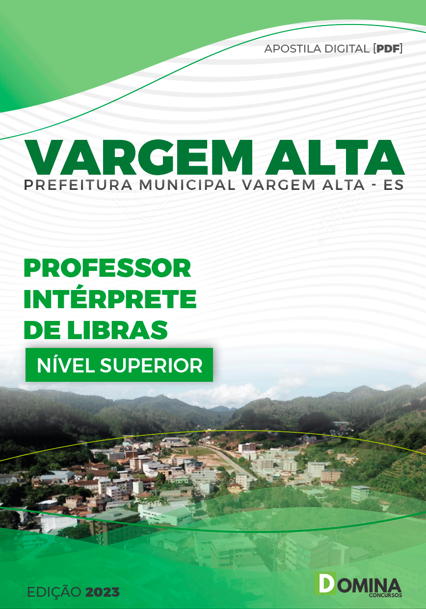 Apostila Pref Vargem Alta ES 2023 Professor Intérprete de LIBRAS