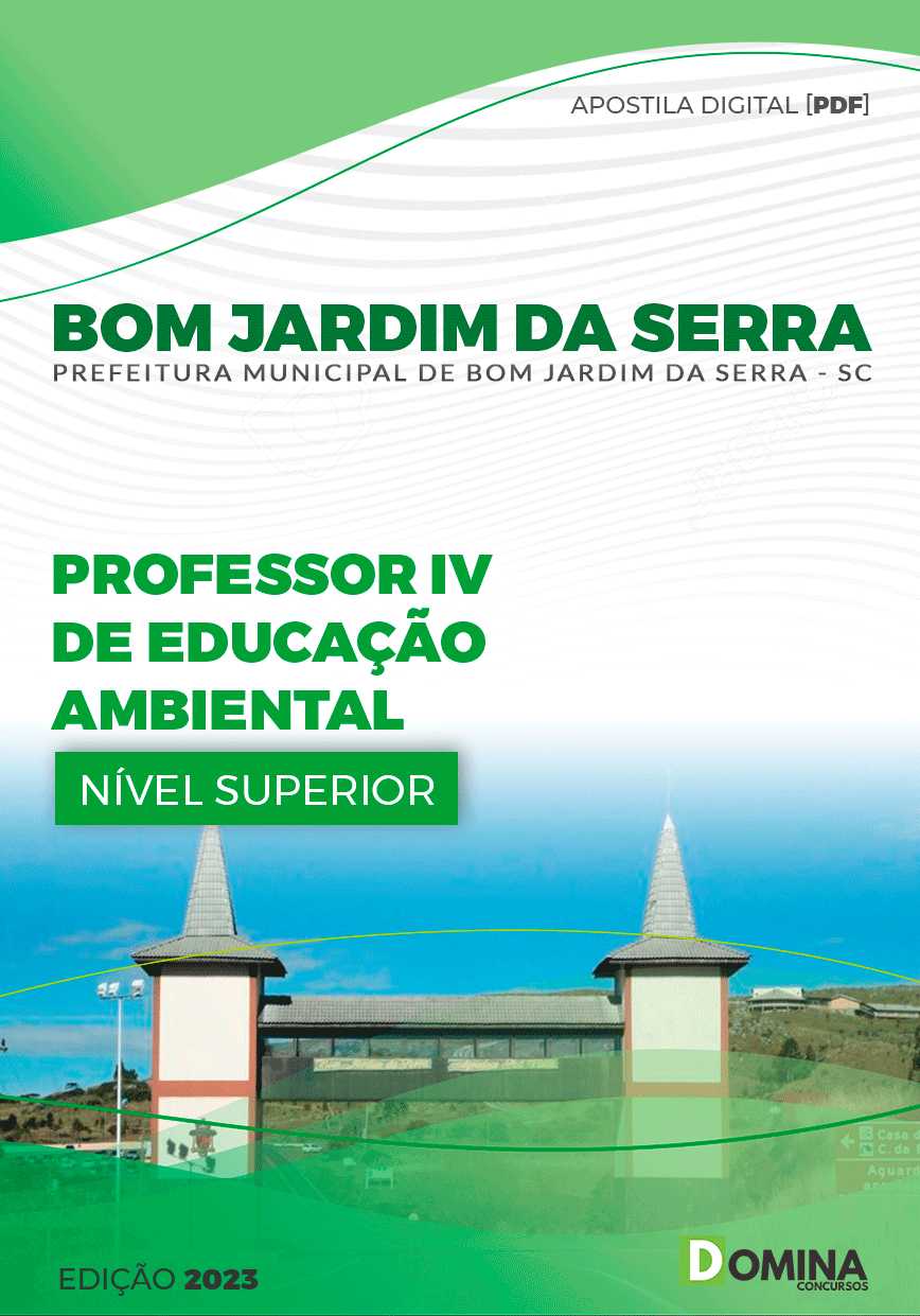 Pref Bom Jardim da Serra SC 2023 Professor Educação Ambiental