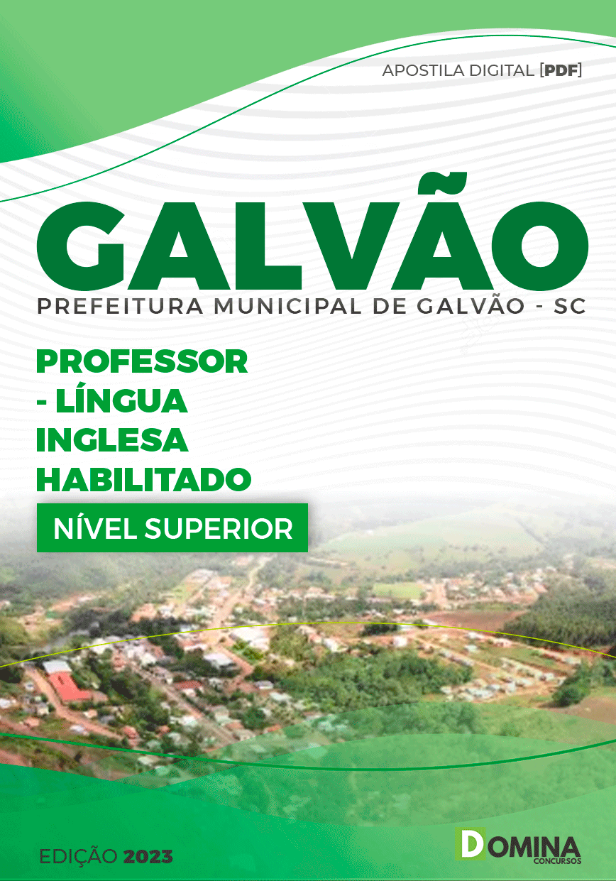 Apostila Seletivo Pref Galvão SC 2023 Professor Língua Inglesa