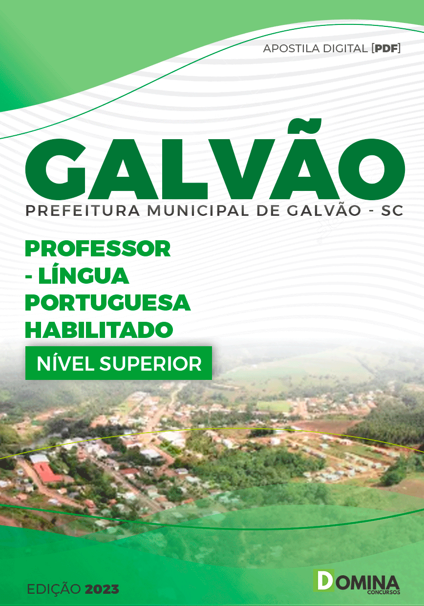 Apostila Seletivo Pref Galvão SC 2023 Professor Língua Portuguesa