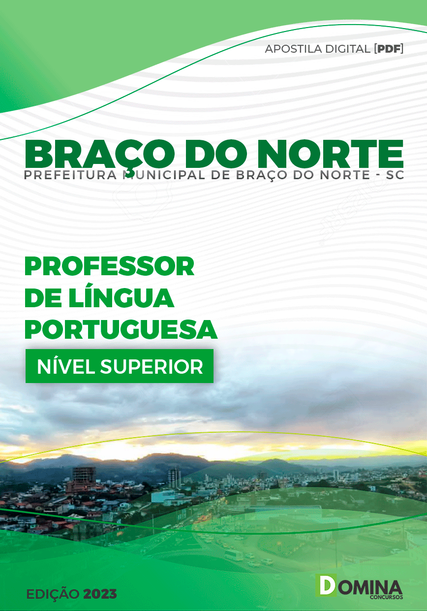 Apostila Pref Braço do Norte SC 2023 Professor Língua Portuguesa