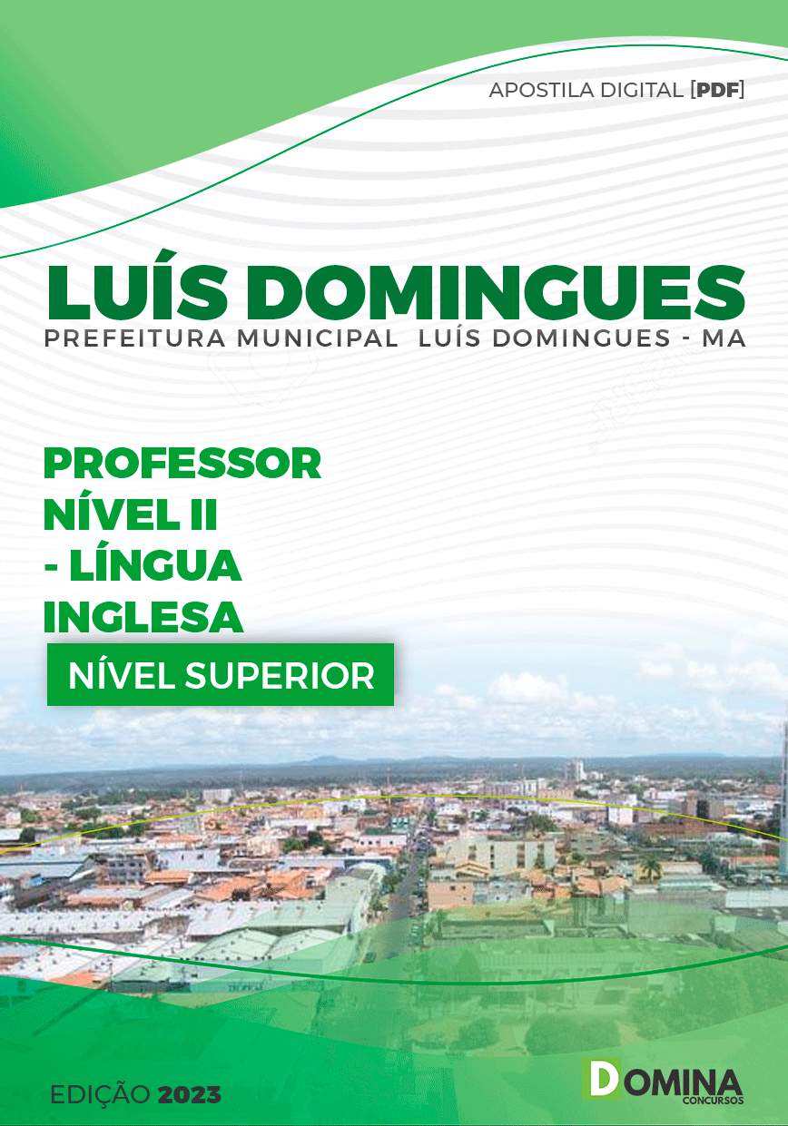 Pref Luís Domingues MA 2023 Professor de Inglês