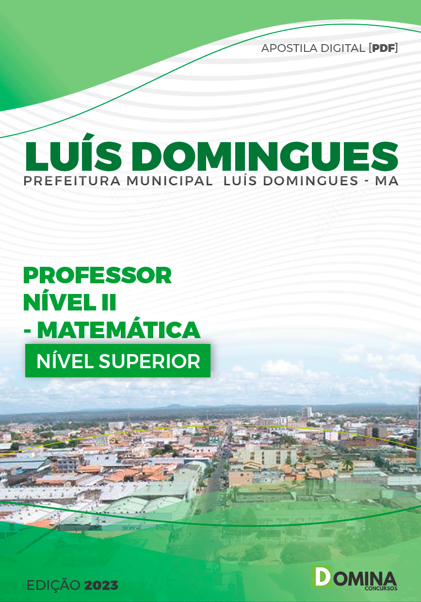 Pref Luís Domingues MA 2023 Professor de Matemática