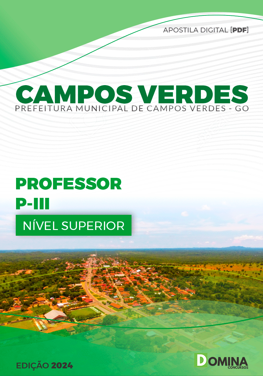 Apostila Pref Campos Verdes GO 2023 Professor PIII