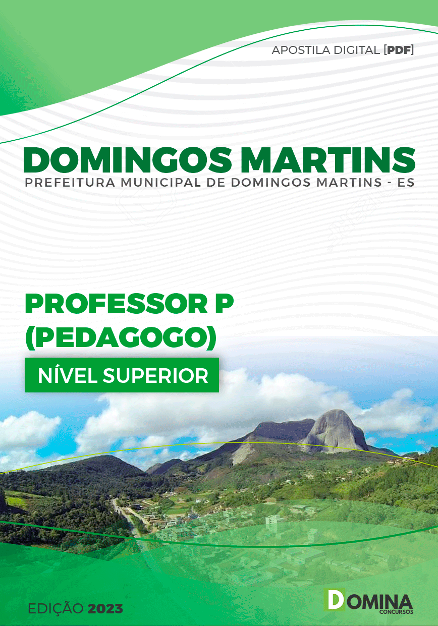 Apostila Pref Domingos Martins ES 2023 Professor P Pedagogo