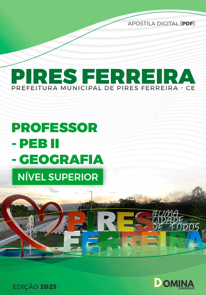 Apostila Pref Pires Ferreira CE 2023 Professor de Geografia