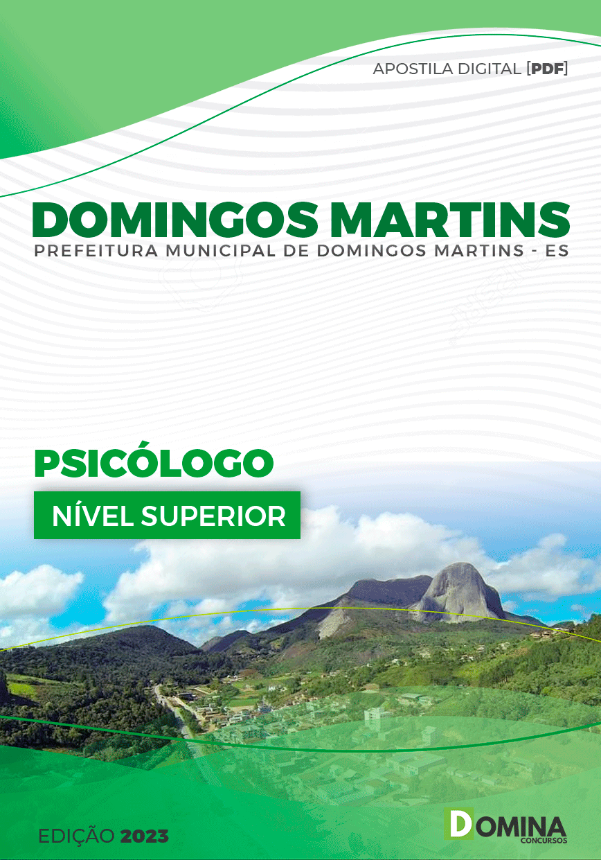 Apostila Pref Domingos Martins ES 2023 Psicólogo