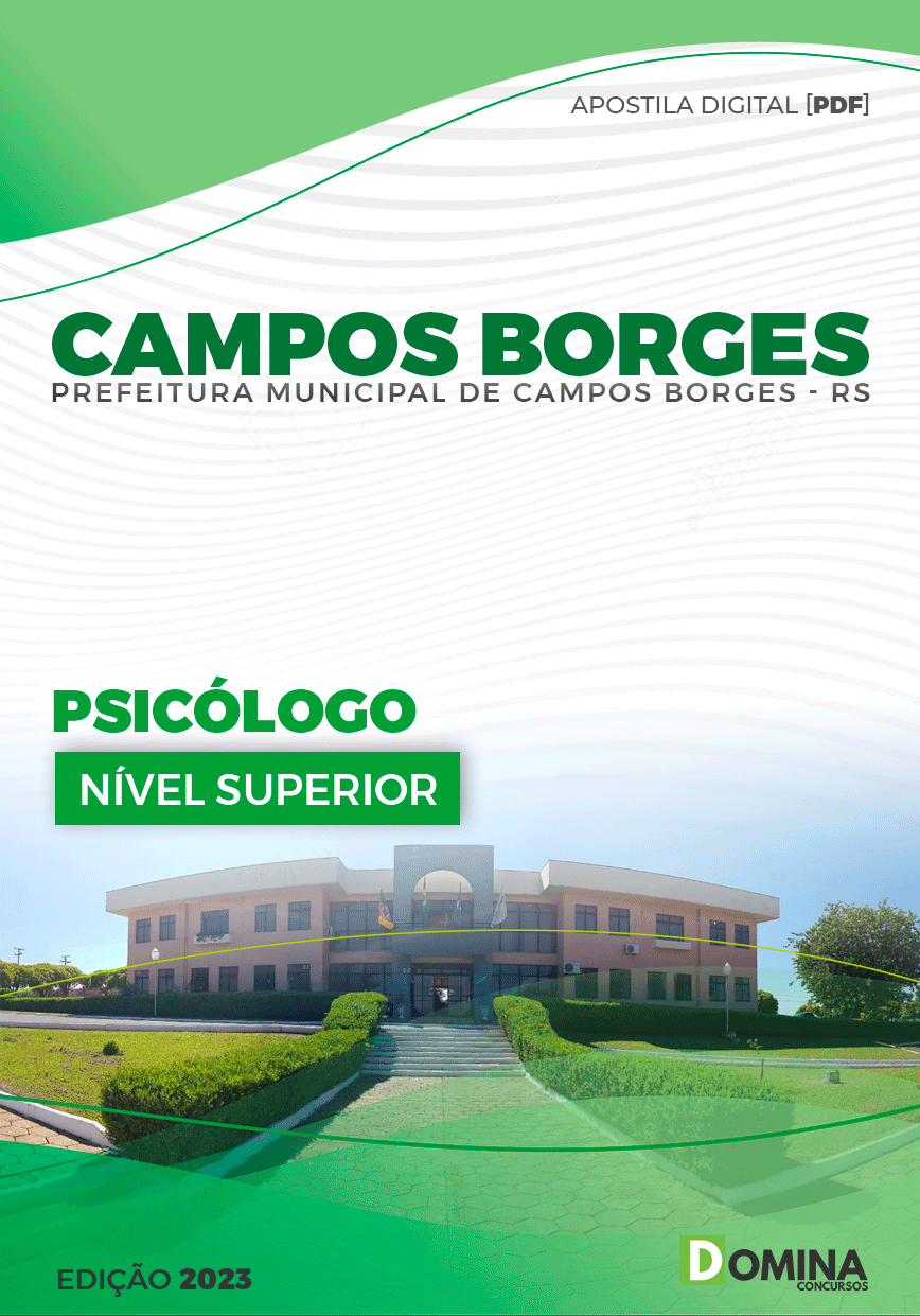 Apostila Pref Campos Borges RS 2023 Psicólogo