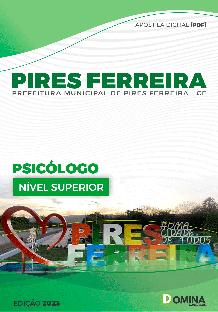 Apostila Pref Pires Ferreira CE 2023 Psicólogo