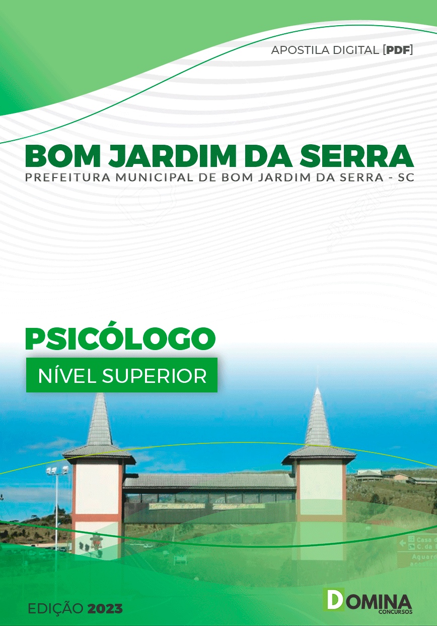 Apostila Pref Bom Jardim da Serra SC 2023 Psicólogo