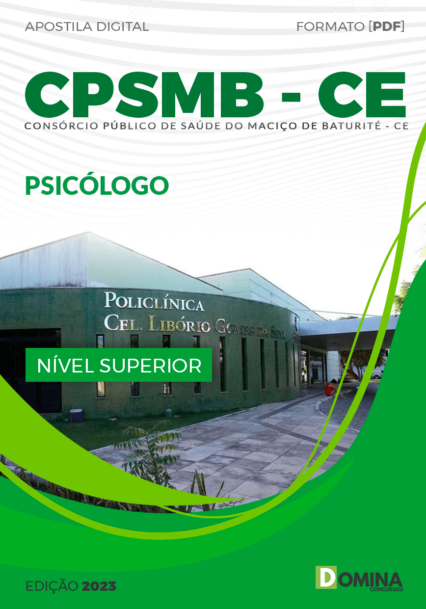 Apostila Concurso CPSMB CE 2023 Psicólogo