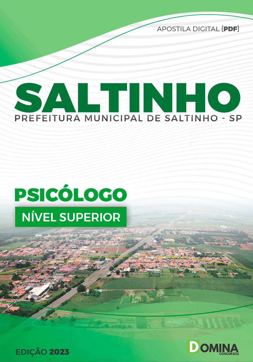Apostila Concurso Pref Saltinho SP 2023 Psicólogo