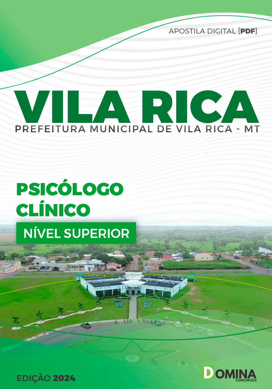 Apostila Pref Vila Rica MT 2024 Psicólogo Clínico