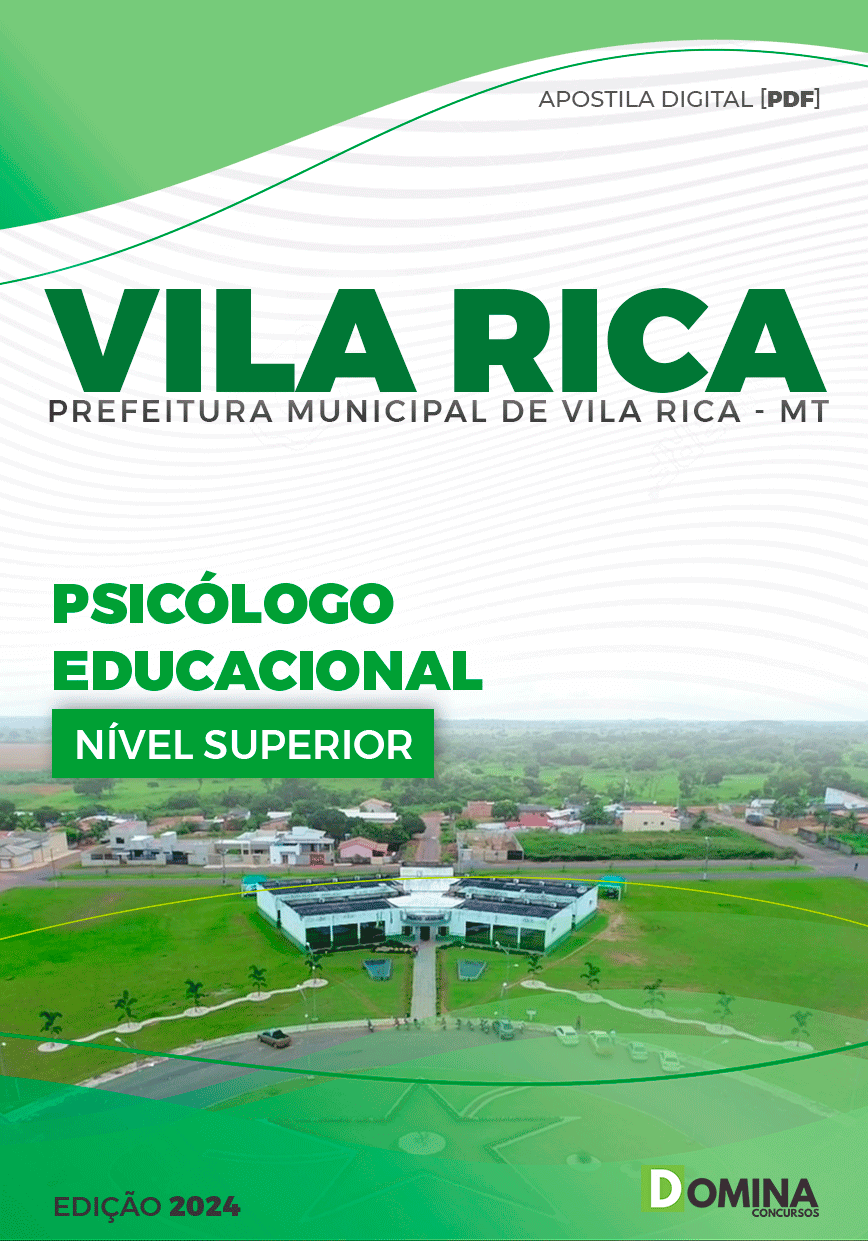 Apostila Pref Vila Rica MT 2024 Psicólogo Educacional