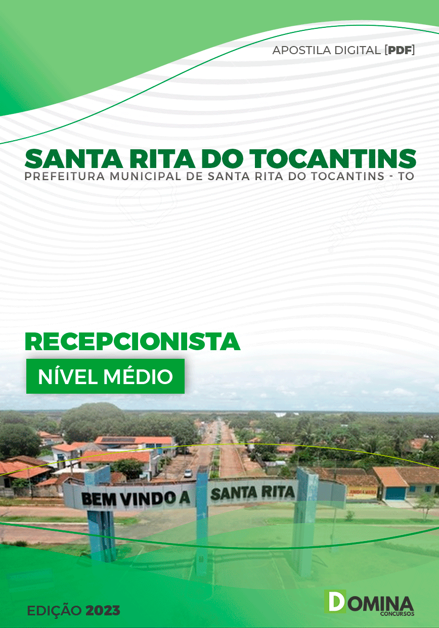 Apostila Pref Santa Rita do Tocantins TO 2023 Recepcionista