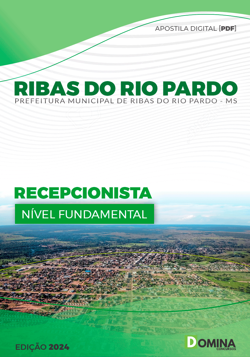 Apostila Pref Ribas do Rio Pardo MS 2024 Recepcionista