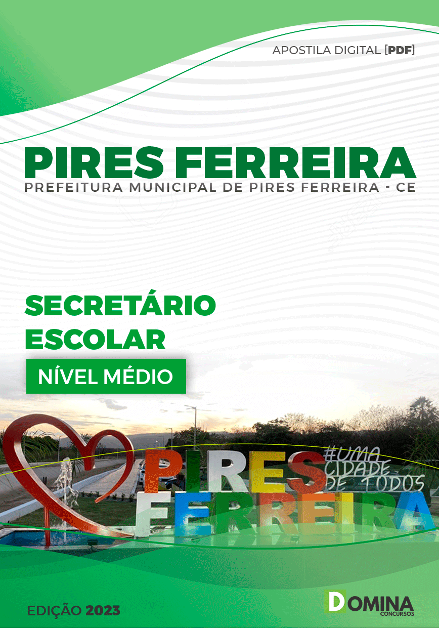 Apostila Pref Pires Ferreira CE 2023 Secretário Escolar