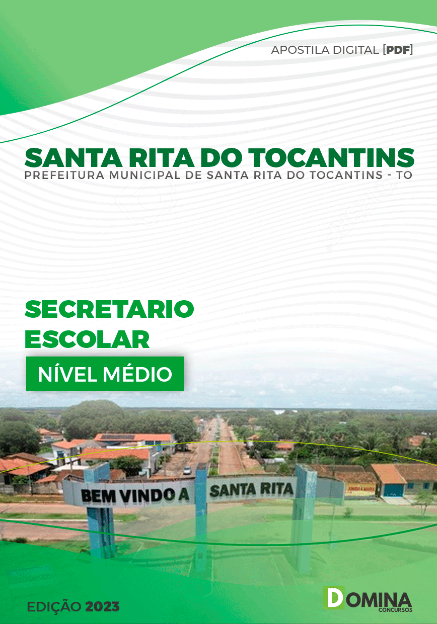 Apostila Pref Santa Rita do Tocantins TO 2023 Secretario Escolar