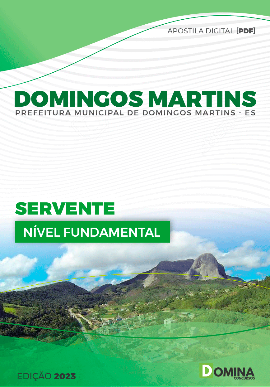 Apostila Pref Domingos Martins ES 2023 Servente