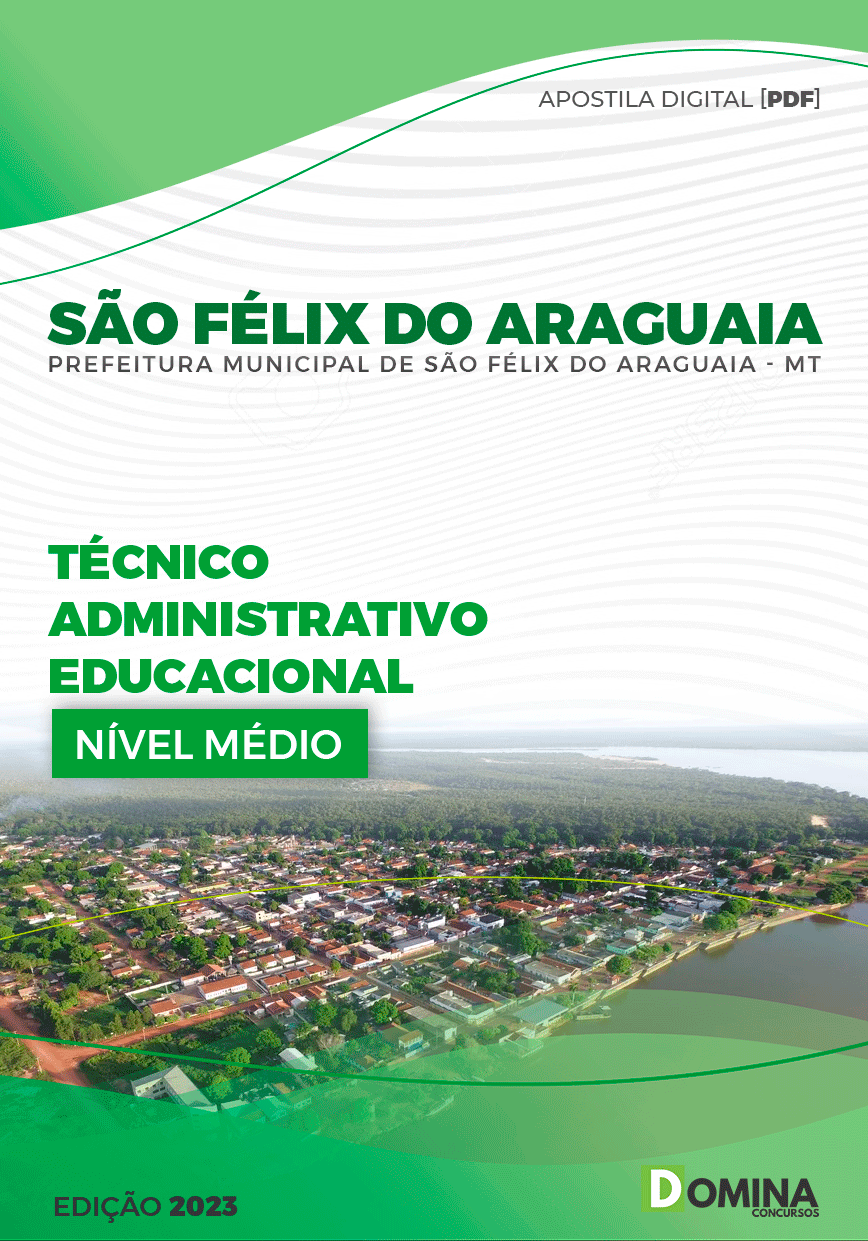 Apostila Pref São Félix do Araguaia MT 2023 Técnico Administrativo Escolar