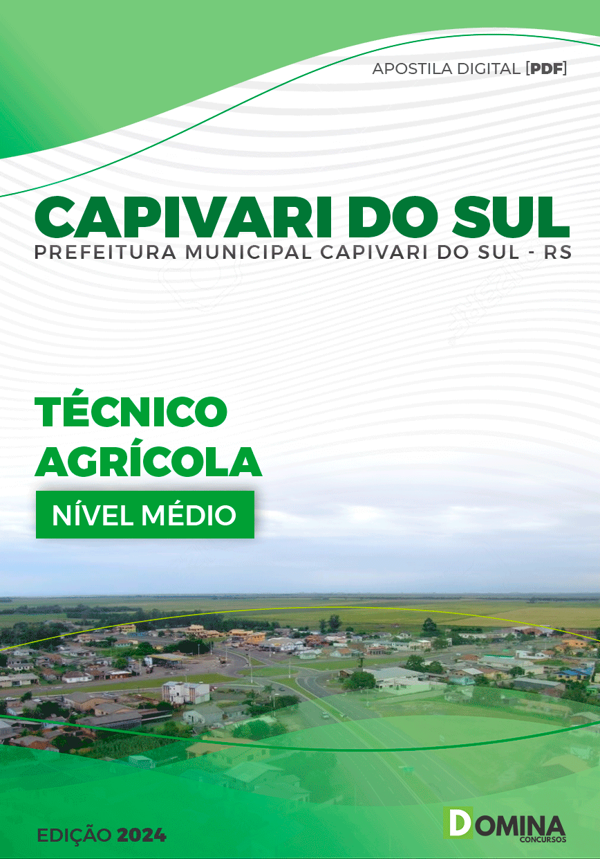 Apostila Pref Capivari do Sul RS 2024 Técnico Agrícola