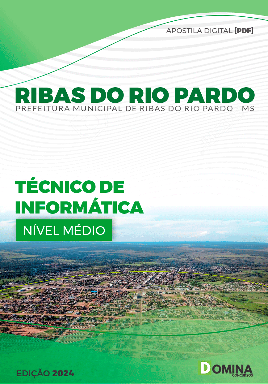 Apostila Pref Ribas do Rio Pardo MS 2024 Técnico Informática