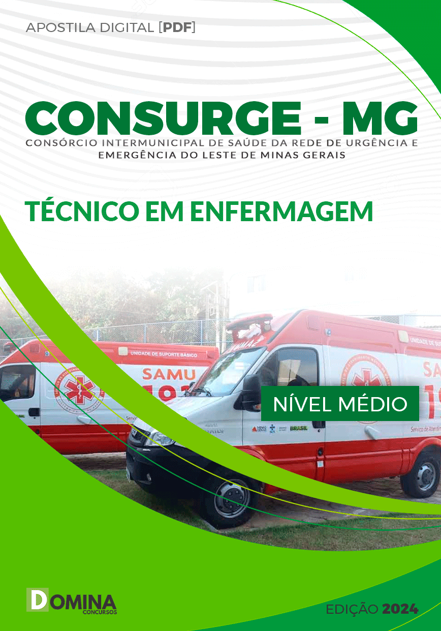 Apostila Concurso CONSURGE MG 2023 Técnico Enfermagem