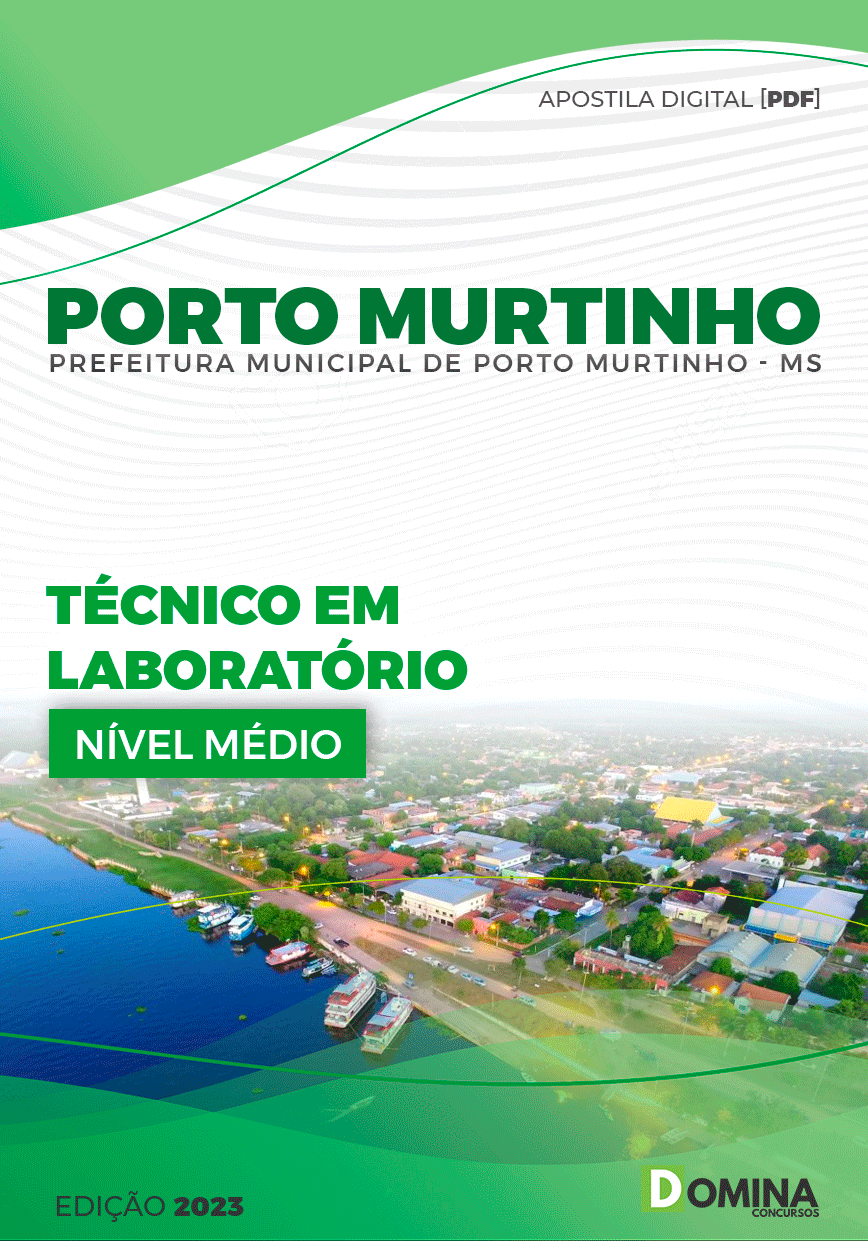 Apostila Pref Porto Murtinho MG 2023 Técnico Laboratório