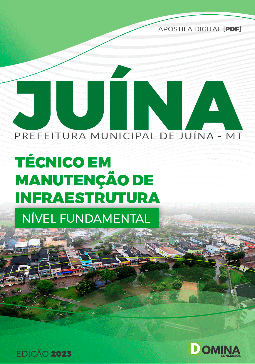 Apostila Pref Juína MT 2023 Técnico Manutenção Infra Estrutura