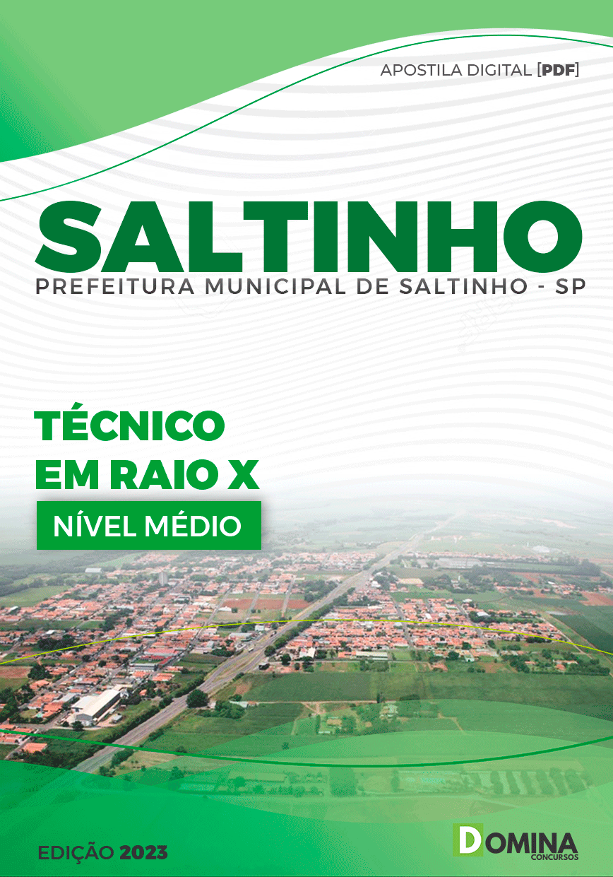 Apostila Concurso Pref Saltinho SP 2023 Técnico Raio X