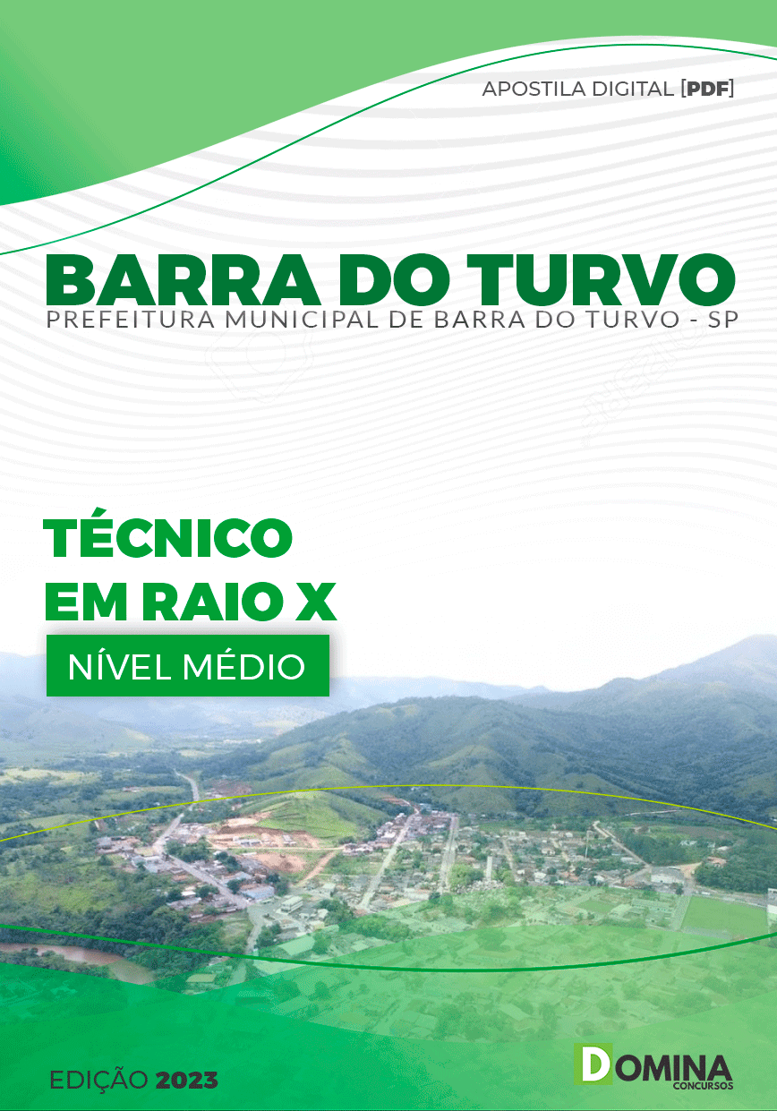 Apostila Pref Barra do Turvo SP 2023 Técnico Raio X