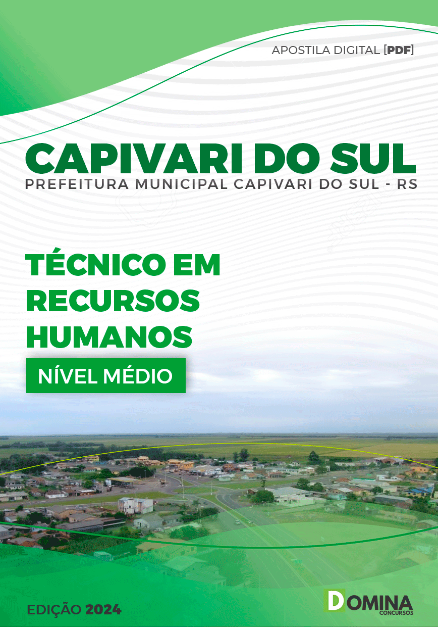 Apostila Pref Capivari do Sul RS 2024 Técnico Recursos Humanos