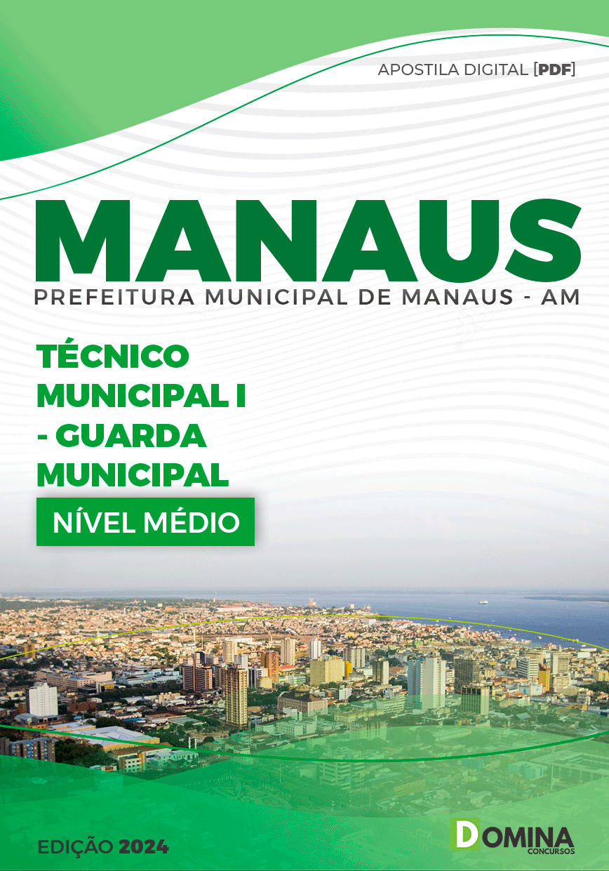 Apostila Concurso Pref Manaus AM 2024 Guarda Municipal
