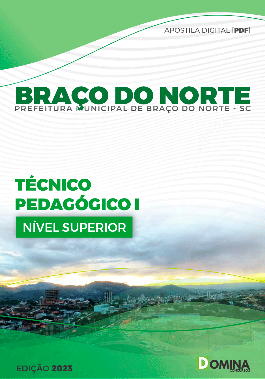 Apostila Pref Braço do Norte SC 2023 Técnico Pedagógico I