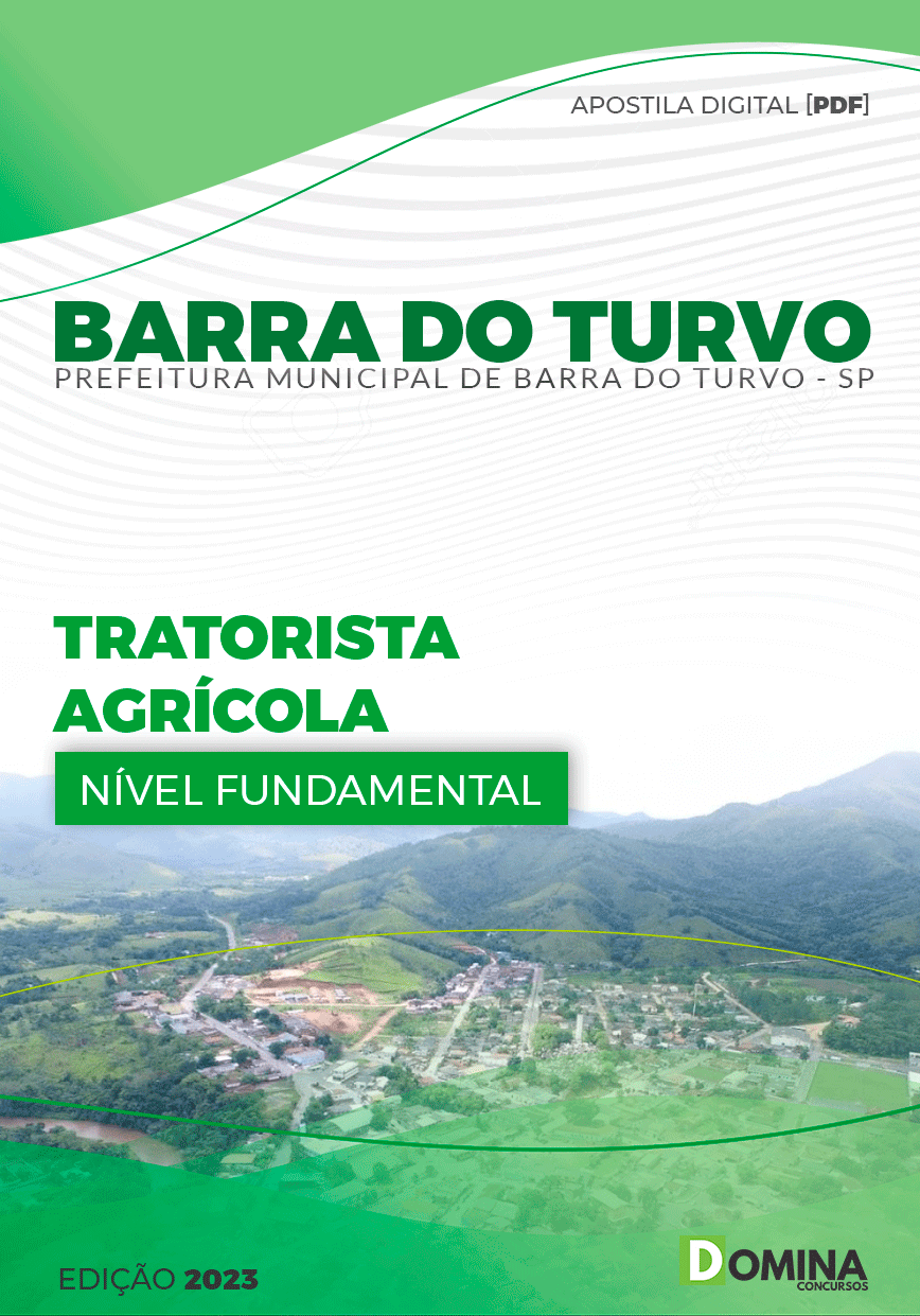 Apostila Pref Barra do Turvo SP 2023 Tratorista Agrícola