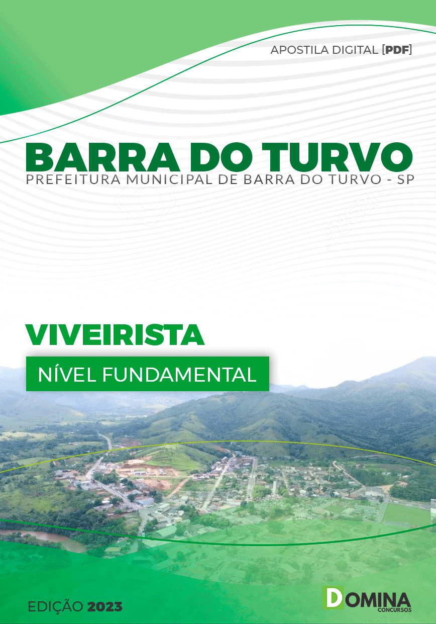 Apostila Pref Barra do Turvo SP 2023 Viveirista