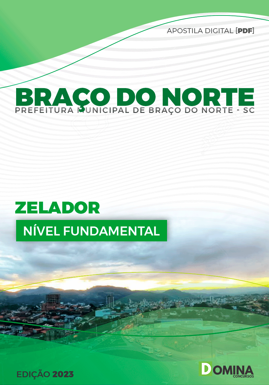 Apostila Pref Braço do Norte SC 2023 Zelador