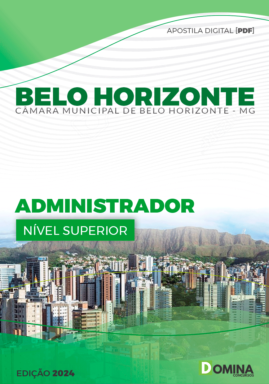 Apostila Pref Belo Horizonte MG 2024 Administrador