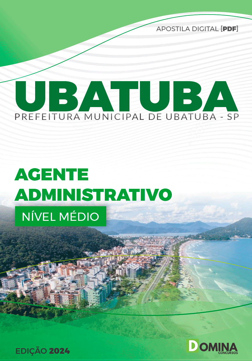 Apostila Concurso Pref Ubatuba SP 2024 Agente Administrativo