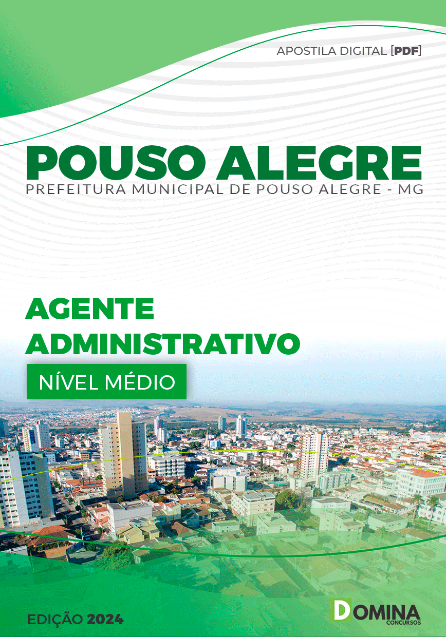 Apostila Pref Pouso Alegre MG 2024 Agente Administrativo