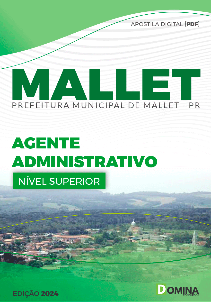 Apostila Pref Mallet PR 2024 Agente Administrativo