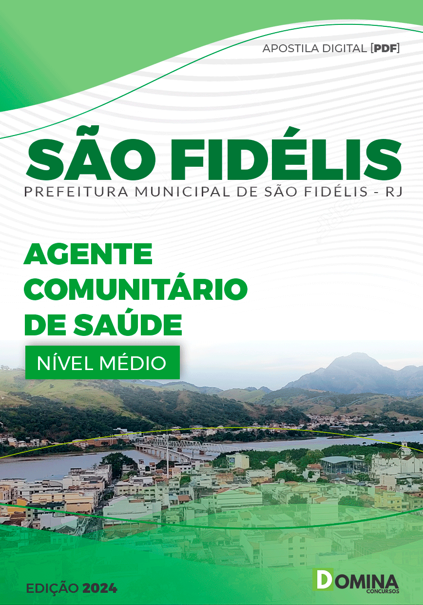 Apostila Pref São Fidélis RJ 2024 Agente Comunitário Saúde
