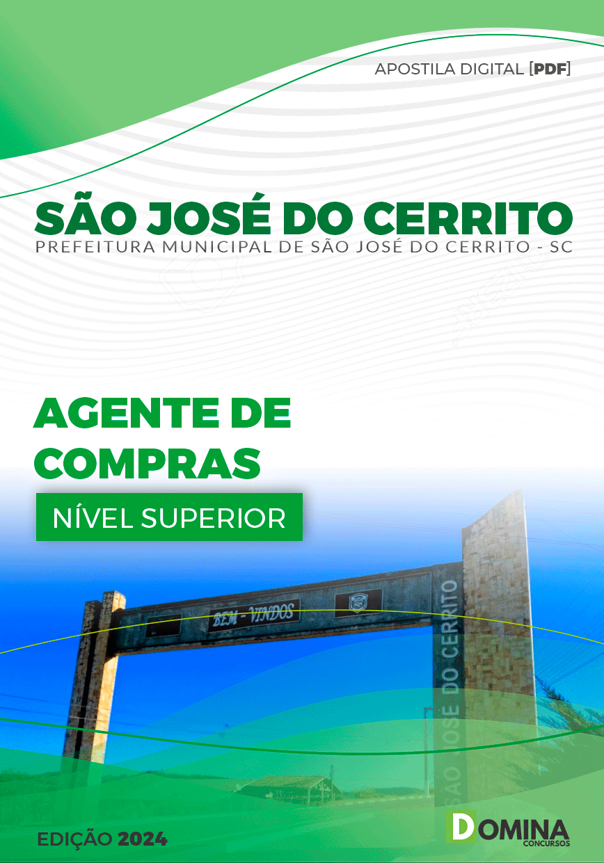 Pref São José do Cerrito SC 2024 Agente de Compras