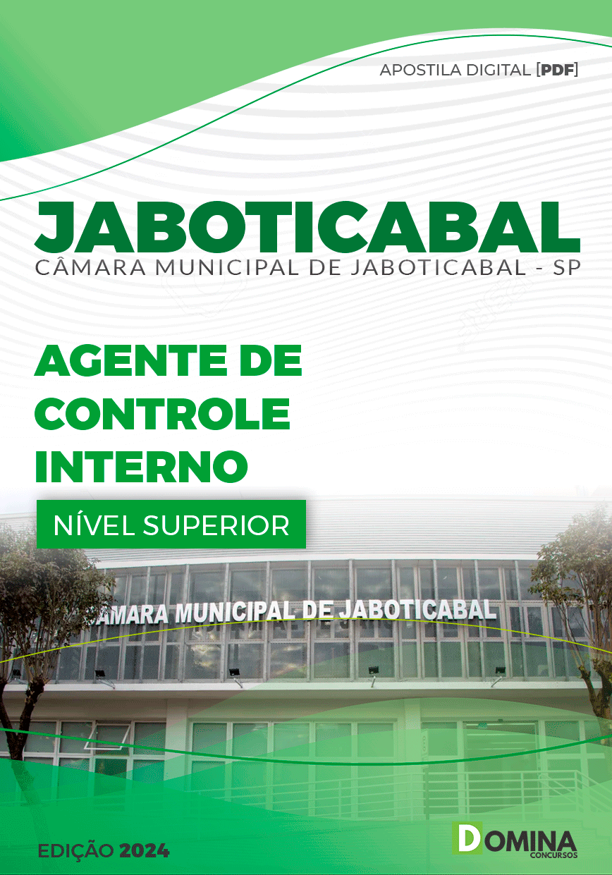 Apostila Câmara Jaboticabal SP 2024 Agente de Controle Interno