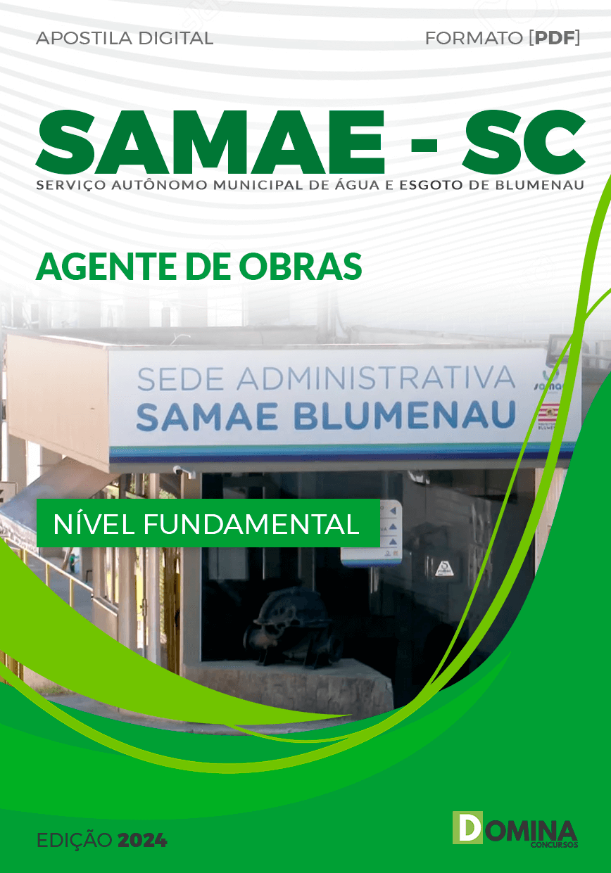 Apostila Concurso SAMAE SC 2023 Agente Obras