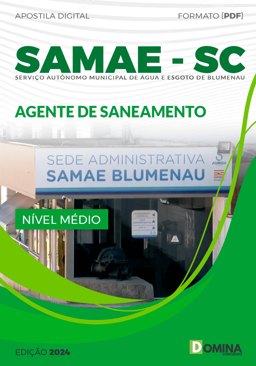 Apostila Concurso SAMAE SC 2023 Agente Saneamento