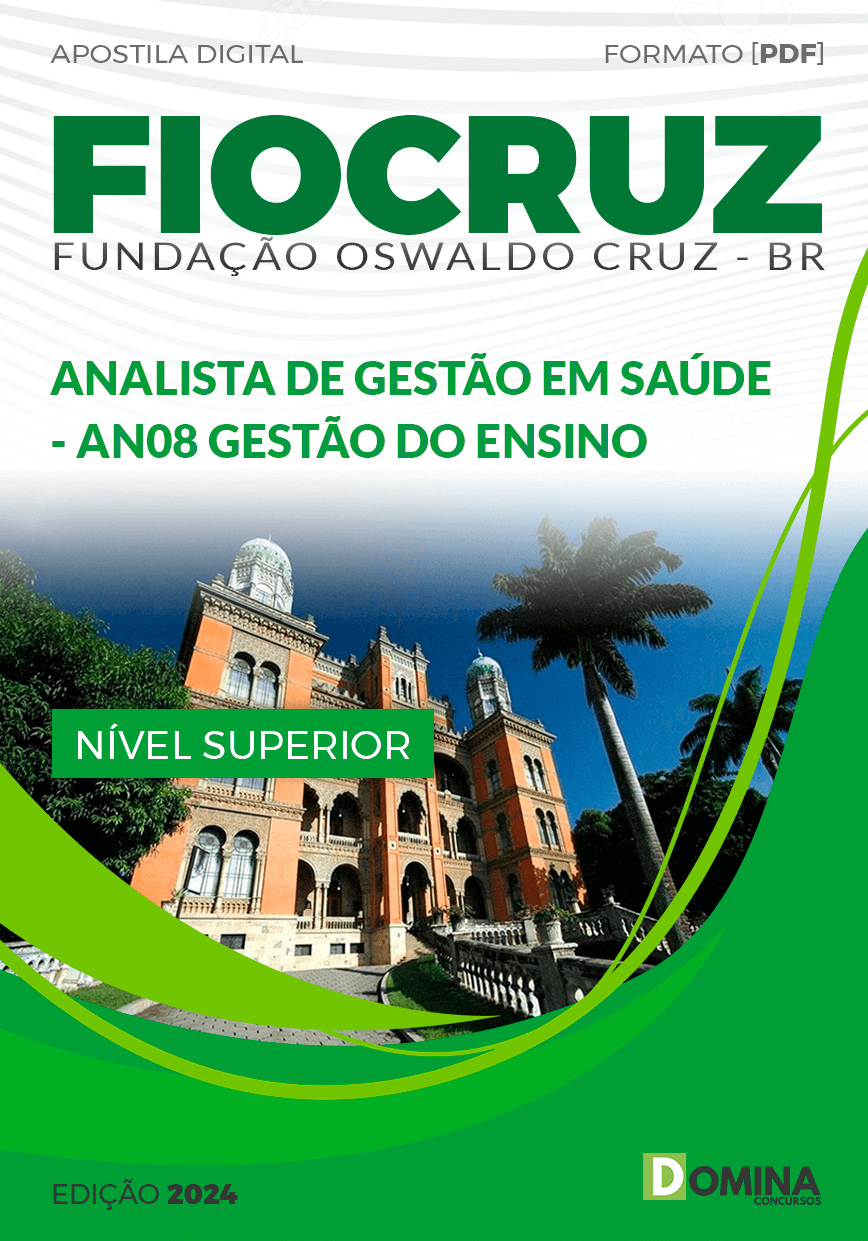 Apostila Concurso FIOCRUZ 2024 AN08 Gestão Ensino