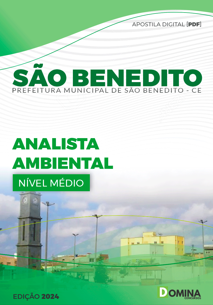 Apostila Pref São Benedito CE 2024 Analista Ambiental