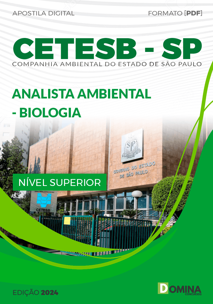 Apostila CETESB SP 2024 Analista Ambiental Biologia